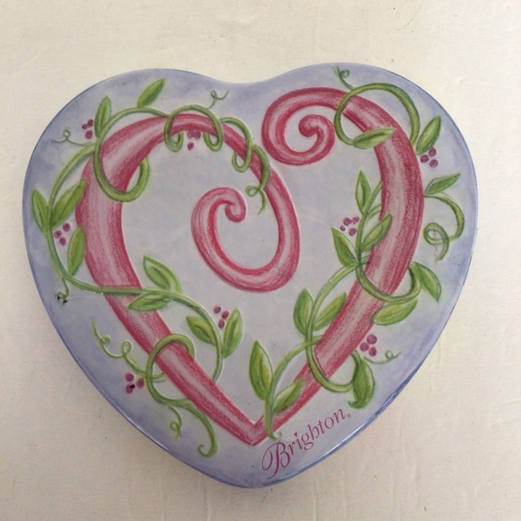 BRIGHTON HEART LARGE JEWELRY TIN - Picture 1 of 13